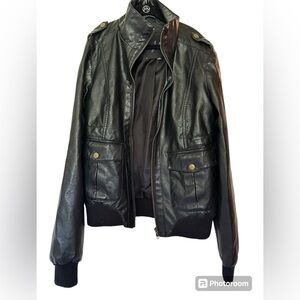Jack Faux Leather Jacket